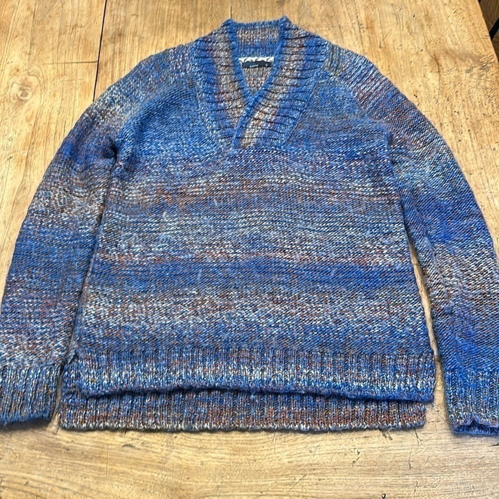 Cozy Vibes: Prana Multi-Color Slub Knit Sweater Size M